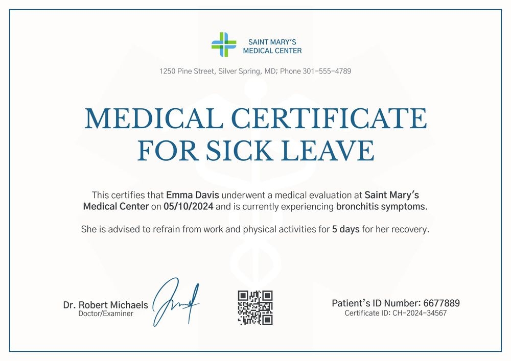 Free Minimalistic Medical Certificate Template - Edit & Download Landscape.jpg Free Minimalistic Medical Certificate Template - Edit & Download Landscape.jpg