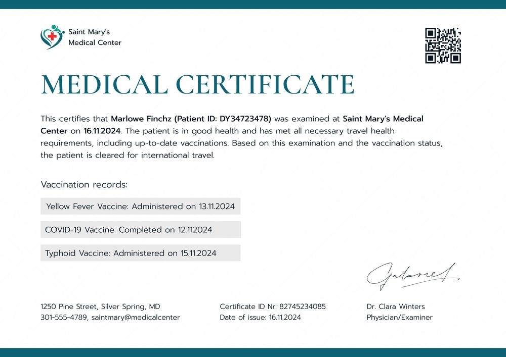 Editable Medical Certificate Template - Free to Download Landscape Editable Medical Certificate Template - Free to Download Landscape