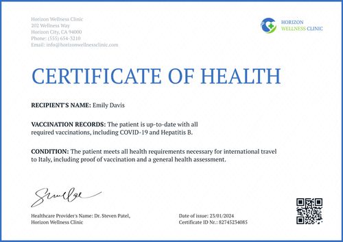 Free Crisp Medical Certificate Template - Edit & Download Landscape Free Crisp Medical Certificate Template - Edit & Download Landscape