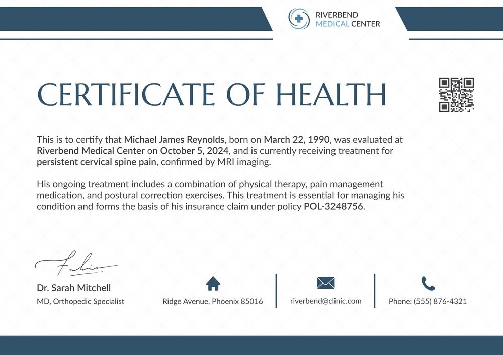 Download Polished Medical Certificate Template for Free Landscape Download Polished Medical Certificate Template for Free Landscape