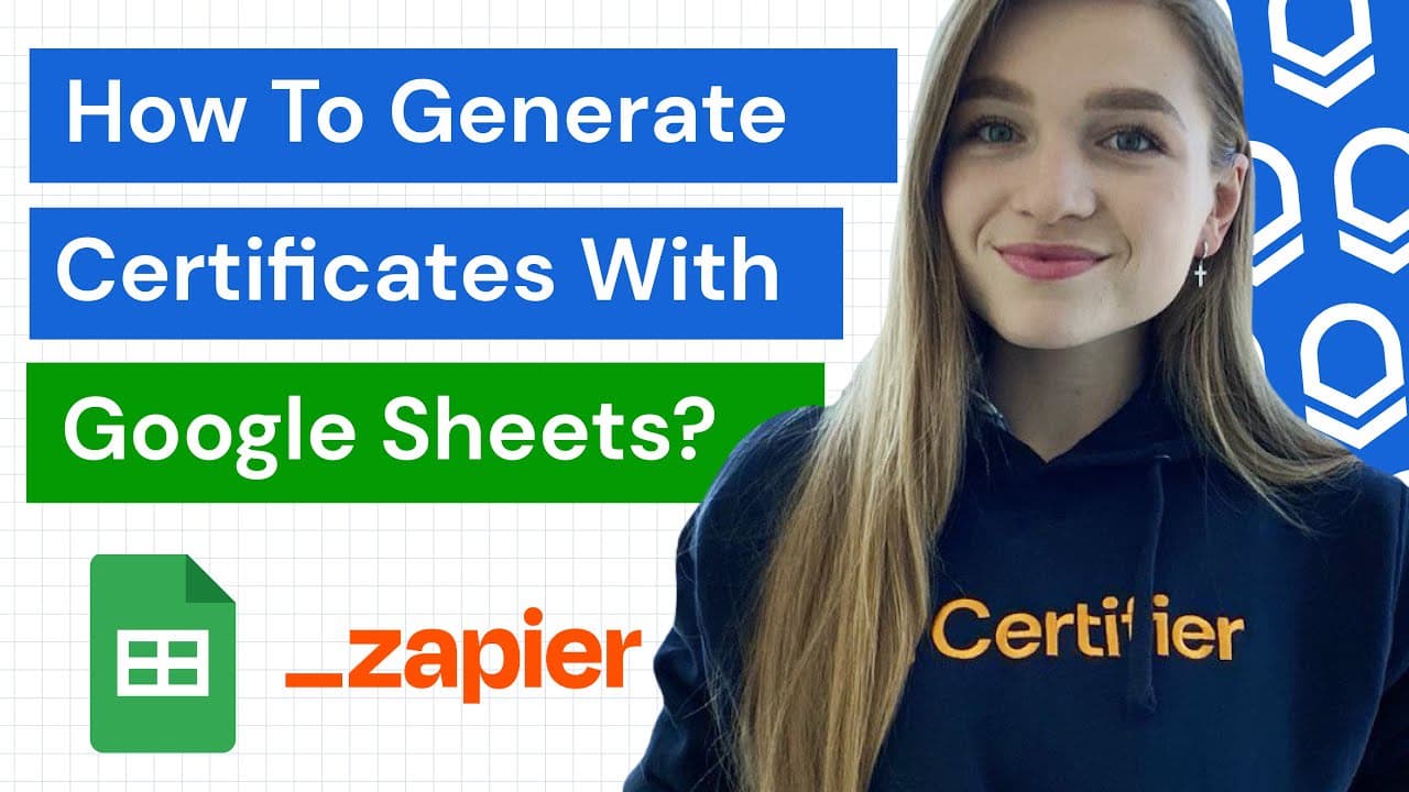How to Generate Certificates With Google Sheets via Zapier How to Generate Certificates With Google Sheets via Zapier