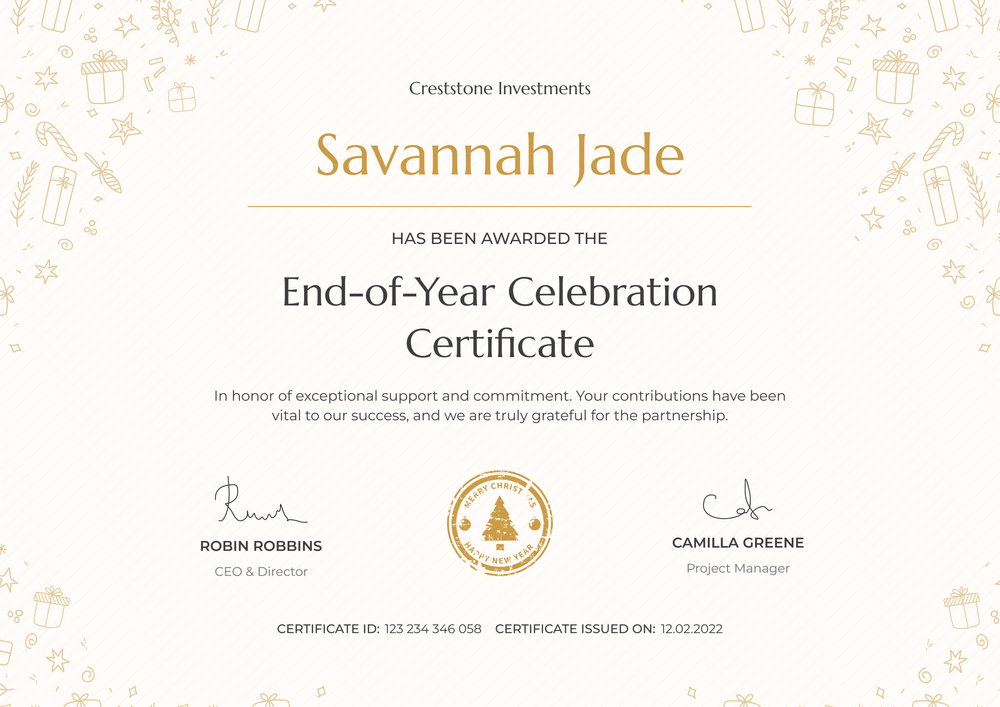 Free Simple and Magical Christmas Gift Certificate Template - Edit & Download Landscape Free Simple and Magical Christmas Gift Certificate Template - Edit & Download Landscape