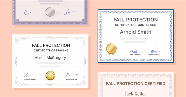 15 Fall Protection Certificate Templates to Edit and Download cover image 15 Fall Protection Certificate Templates to Edit and Download cover image