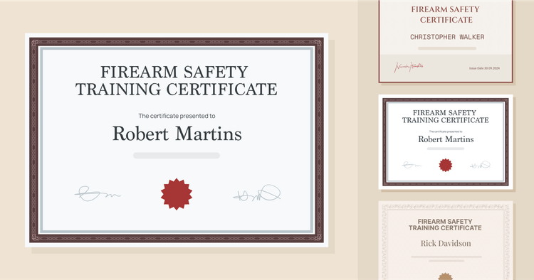 12 Firearms Safety Training Certificate Templates cover image 12 Firearms Safety Training Certificate Templates cover image