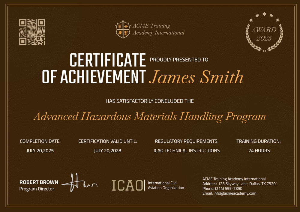 Get and Edit Hazmat Training Certificate Template for Free Landscape Get and Edit Hazmat Training Certificate Template for Free Landscape