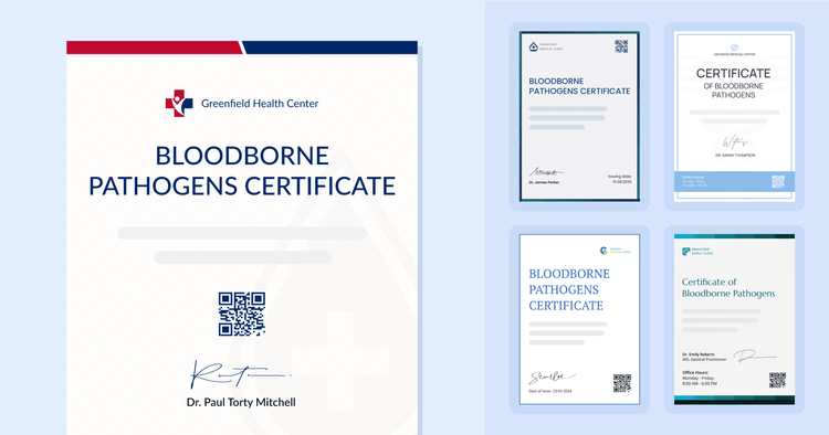 15 Free and Ready-to-Use Bloodborne Pathogens Certificate Templates cover image 15 Free and Ready-to-Use Bloodborne Pathogens Certificate Templates cover image