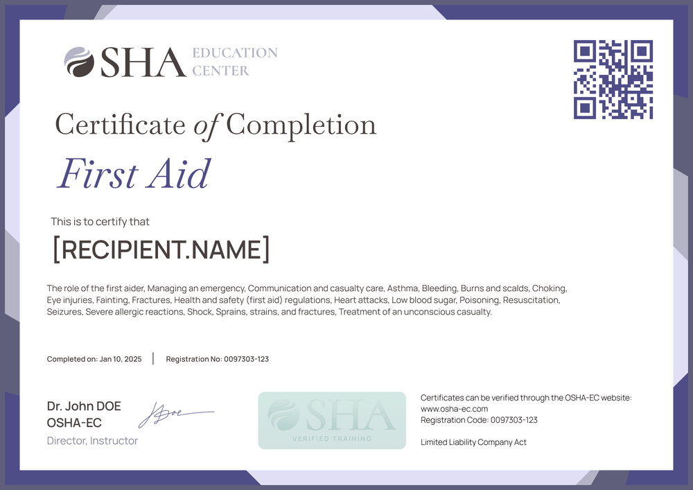 Modern Professional OSHA 10 Certificate Template – Edit Online with Certifier #1 on G2 Landscape Modern Professional OSHA 10 Certificate Template – Edit Online with Certifier #1 on G2 Landscape