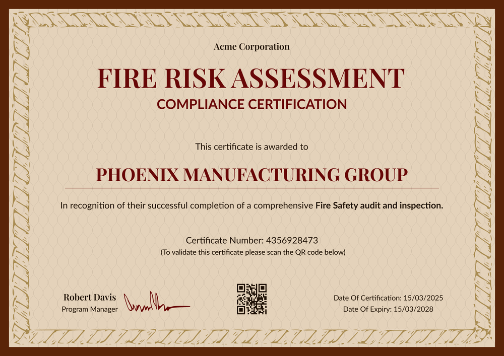 Free Dependable Fire Safety Training Certificate Template - Customize Online Landscape Free Dependable Fire Safety Training Certificate Template - Customize Online Landscape