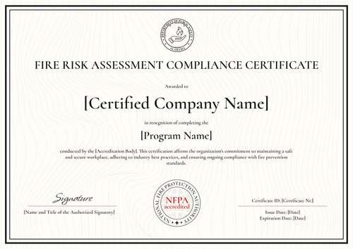 Standardized Fire Safety Training Certificate Template – Edit Online for Free Landscape Standardized Fire Safety Training Certificate Template – Edit Online for Free Landscape