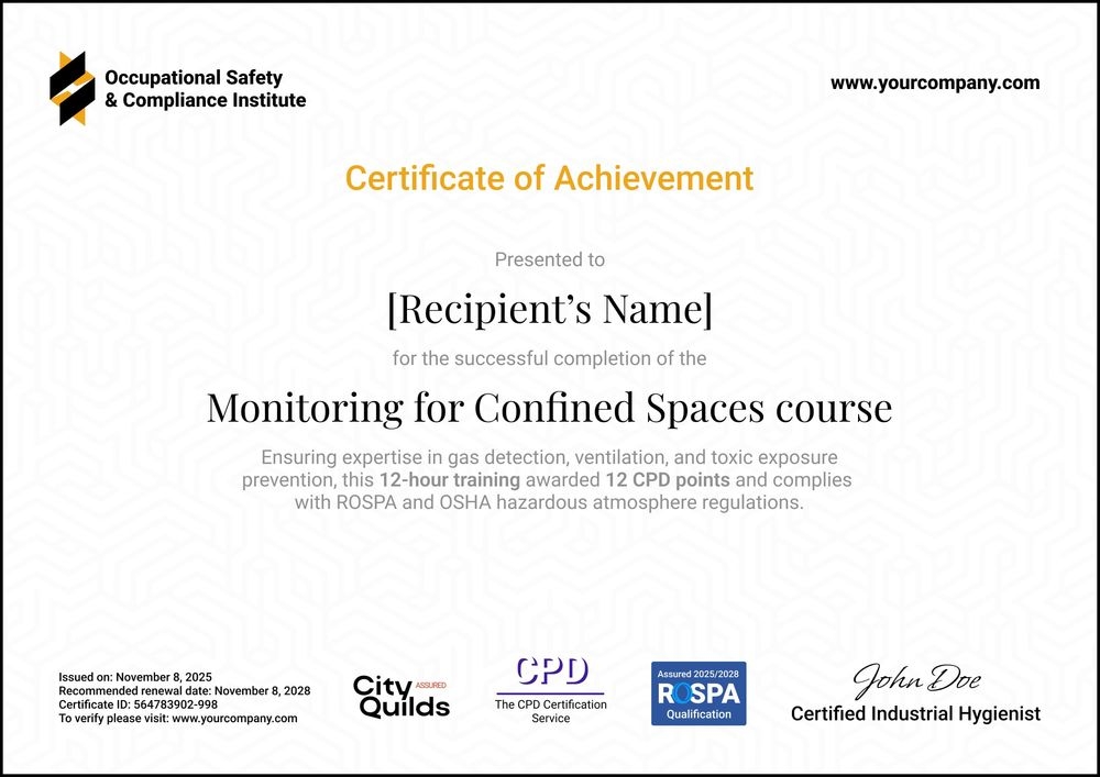 Simple Confined Space Training Certificate Template – Customize & Send Online Landscape Simple Confined Space Training Certificate Template – Customize & Send Online Landscape