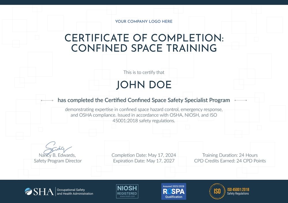 Valuable Confined Space Training Certificate Template – Customize & Automate landscape Valuable Confined Space Training Certificate Template – Customize & Automate landscape