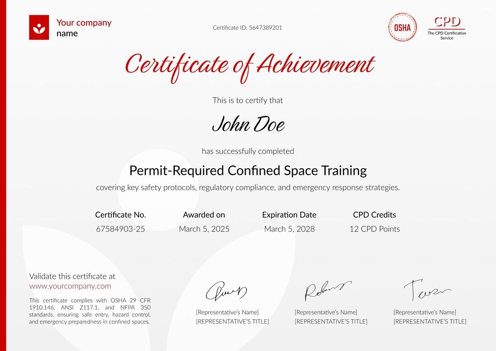 Structured Confined Space Training Certificate – Edit Certificates Online landscape Structured Confined Space Training Certificate – Edit Certificates Online landscape