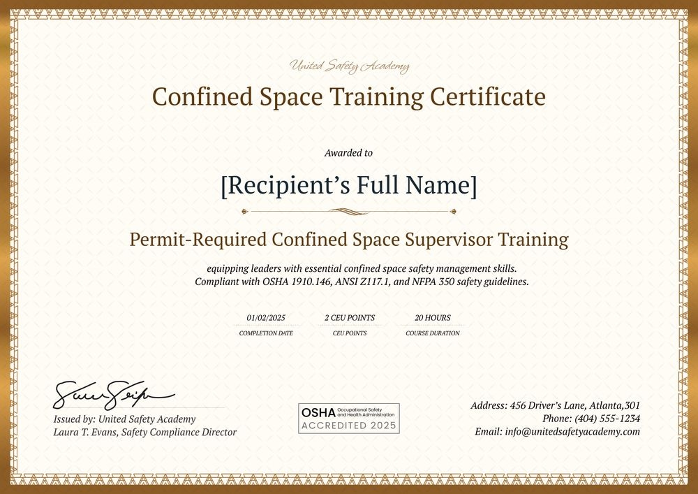 Functional Confined Space Training Certificate Template – Create & Issue Online Landscape Functional Confined Space Training Certificate Template – Create & Issue Online Landscape
