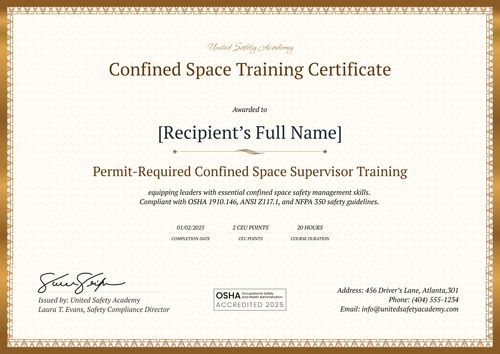 Functional Confined Space Training Certificate Template – Create & Issue Online Landscape Functional Confined Space Training Certificate Template – Create & Issue Online Landscape
