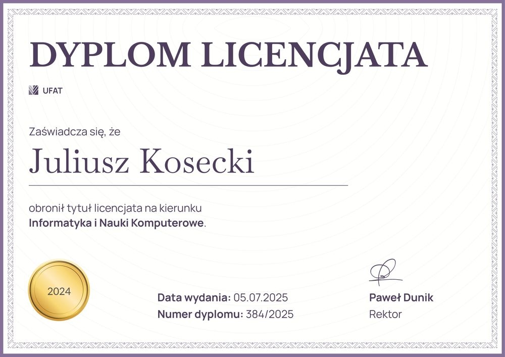 Prosty dyplom szablon – pozioma Prosty dyplom szablon – pozioma