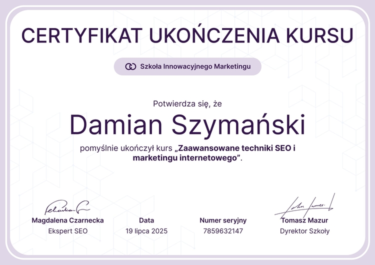 Świeży i profesjonalny certyfikat ukończenia szkolenia wzór Świeży i profesjonalny certyfikat ukończenia szkolenia wzór