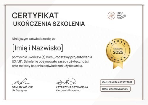 Wybierz ten darmowy certyfikat szkolenia wzór – pozioma Wybierz ten darmowy certyfikat szkolenia wzór – pozioma