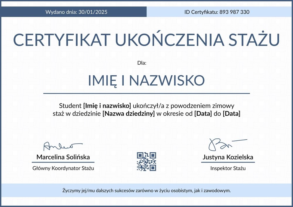 Darmowy wzór podania o staż  – pozioma Darmowy wzór podania o staż  – pozioma