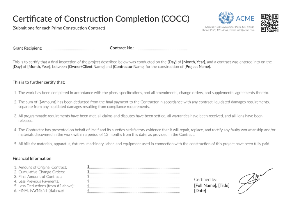 Free Precise Construction Completion Certificate Template - Edit Online for Free Landscape Free Precise Construction Completion Certificate Template - Edit Online for Free Landscape