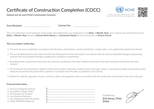 Free Precise Construction Completion Certificate Template - Edit Online for Free Landscape Free Precise Construction Completion Certificate Template - Edit Online for Free Landscape