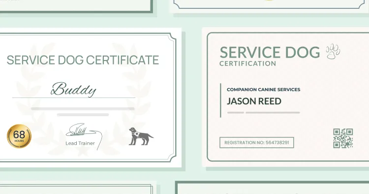 Service Dog Certificate Templates: Free & Customizable cover image Service Dog Certificate Templates: Free & Customizable cover image