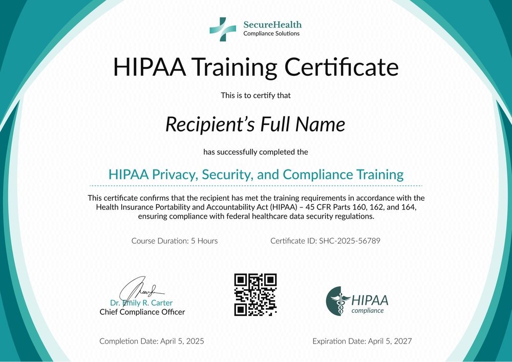 Free HIPAA Training Certificate Template for Administrative Staff — Edit Online Landscape-min.jpg Free HIPAA Training Certificate Template for Administrative Staff — Edit Online Landscape-min.jpg