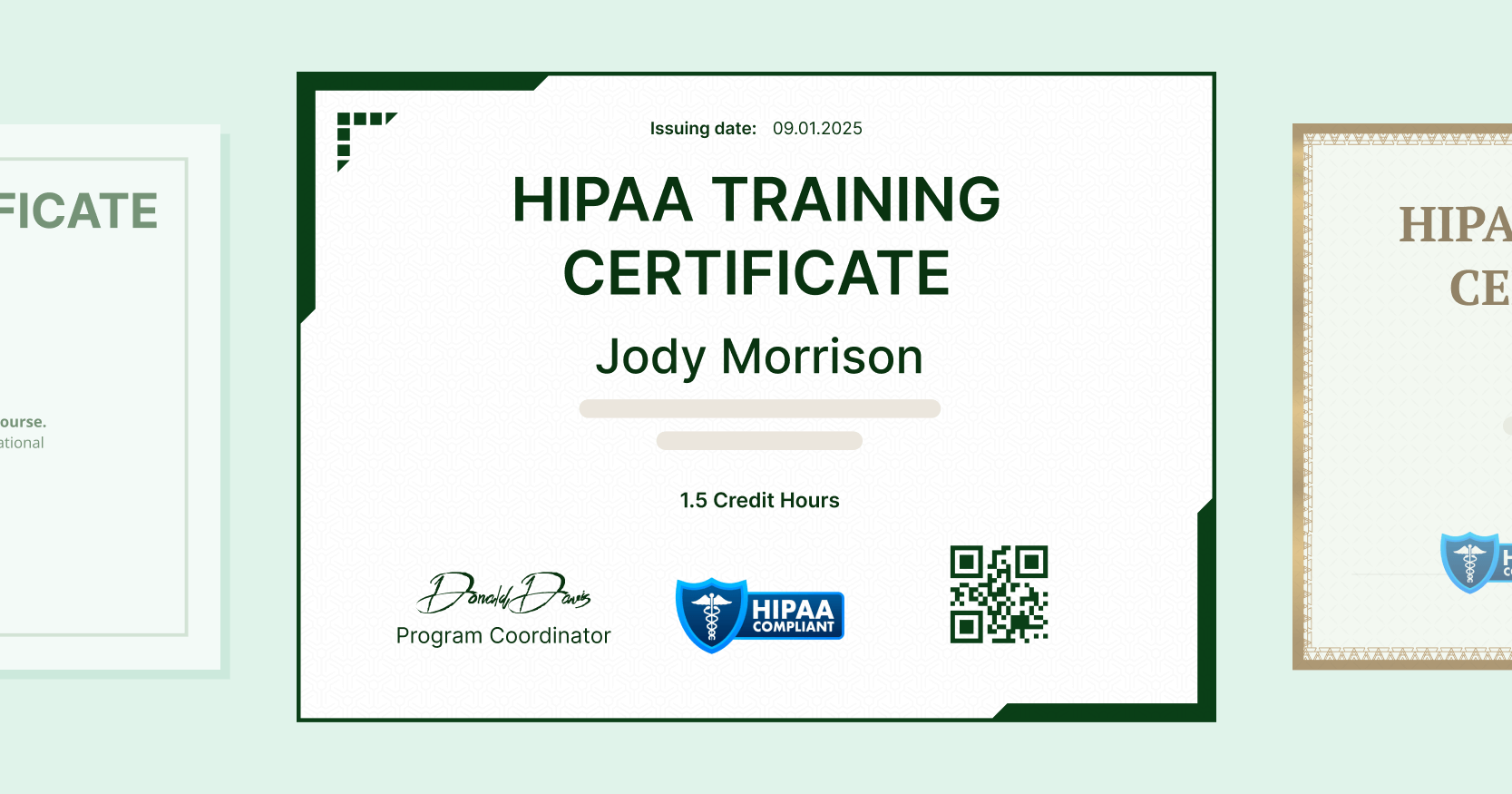 15 HIPAA Training Certificate Templates to Print cover image 15 HIPAA Training Certificate Templates to Print cover image