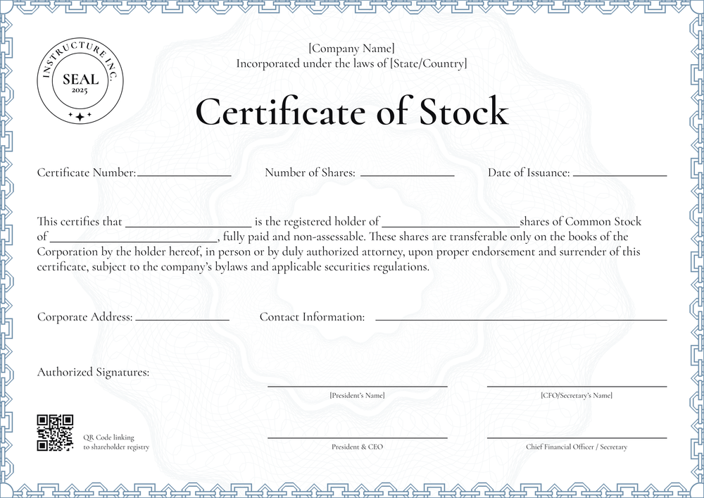 Free Classic Blue Stock Certificate Template – Available in Word & Figma Landscape Free Classic Blue Stock Certificate Template – Available in Word & Figma Landscape
