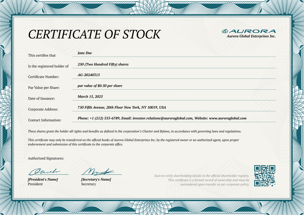 Free Secure Green Stock Certificate Template – Trusted for Corporate Use Landscape Free Secure Green Stock Certificate Template – Trusted for Corporate Use Landscape