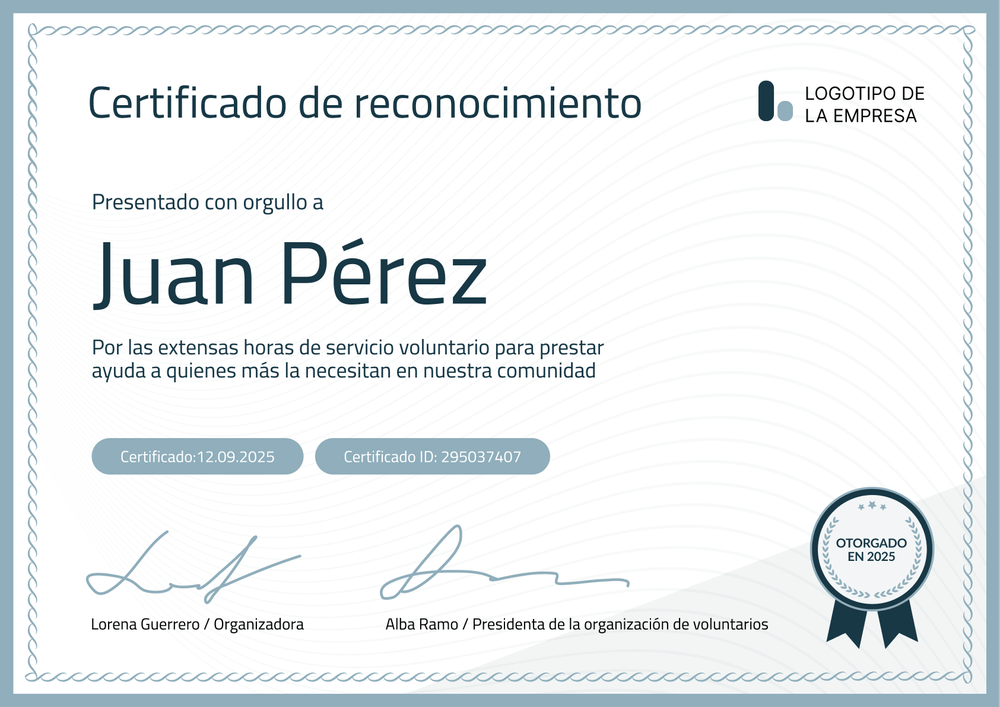 Certificado de agradecimiento moderno y profesional – Horizontal Certificado de agradecimiento moderno y profesional – Horizontal