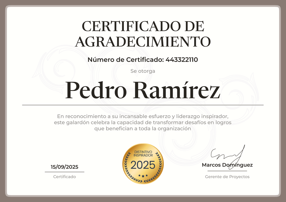 Certificado de agradecimiento para voluntariado – Horizontal Certificado de agradecimiento para voluntariado – Horizontal