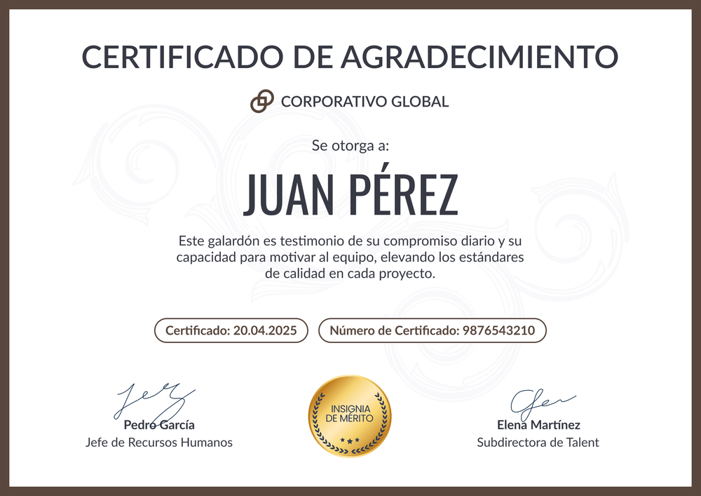 Plantilla de certificado de agradecimiento para logros académicos – Horizontal Plantilla de certificado de agradecimiento para logros académicos – Horizontal
