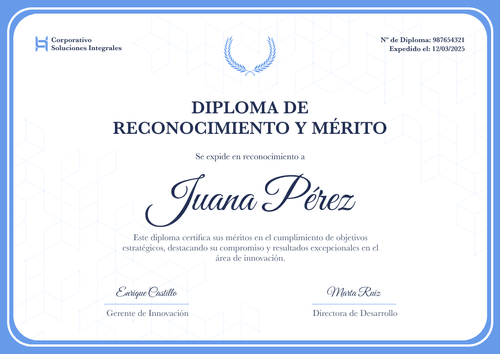 Plantilla de reconocimientos simple y atractiva – Horizontal Plantilla de reconocimientos simple y atractiva – Horizontal