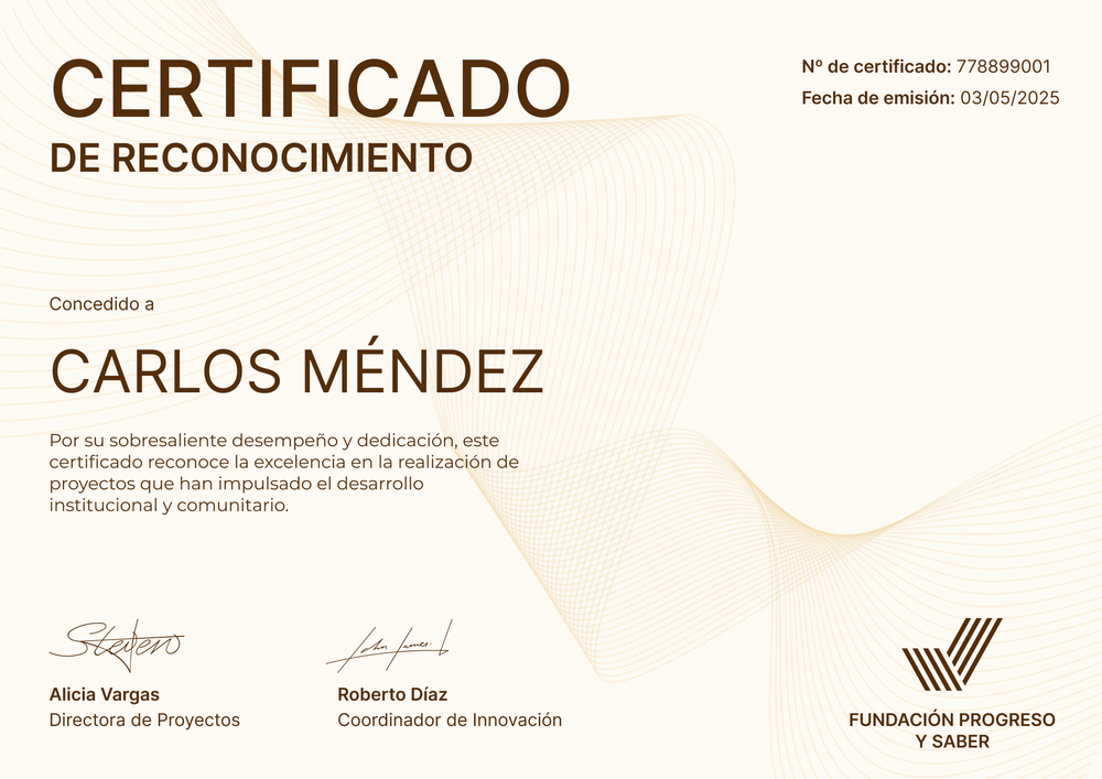 Plantilla de reconocimientos distintiva y funcional – Horizontal Plantilla de reconocimientos distintiva y funcional – Horizontal