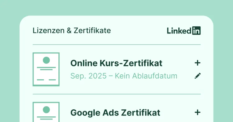 Wie Sie Zertifikate zu LinkedIn hinzufügen und Ihr Profil aufwerten cover image Wie Sie Zertifikate zu LinkedIn hinzufügen und Ihr Profil aufwerten cover image