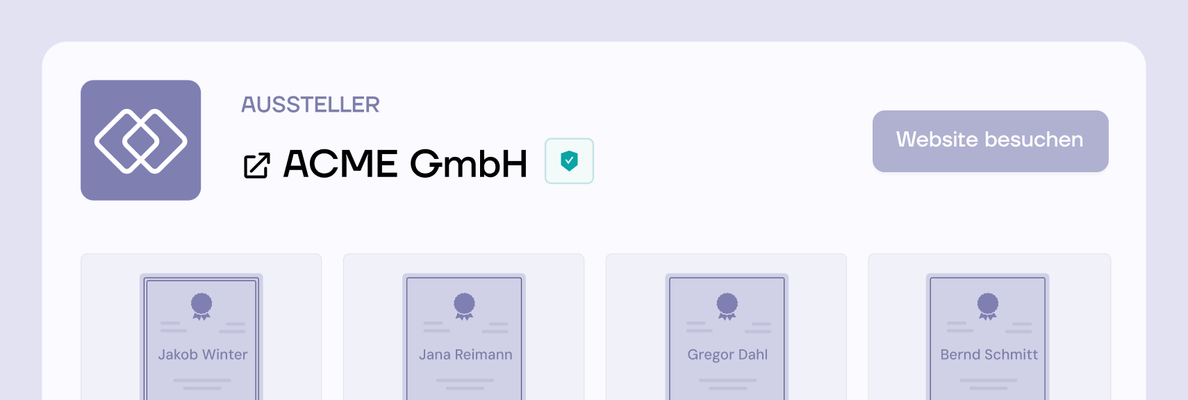 Portal für gebrandete Zertifikate Portal für gebrandete Zertifikate