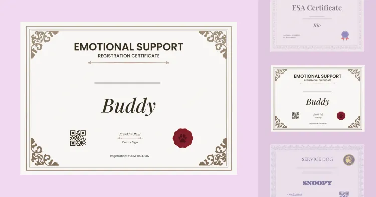 15 Blank ESA Certificate Templates cover image 15 Blank ESA Certificate Templates cover image