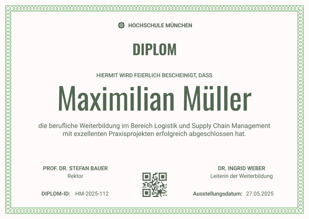 Eingerahmte Diplom Vorlage – Querformat Eingerahmte Diplom Vorlage – Querformat