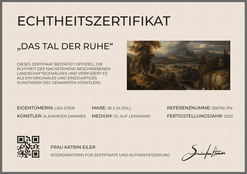 Edle Echtheitszertifikat Kunst Vorlage – Querformat Edle Echtheitszertifikat Kunst Vorlage – Querformat