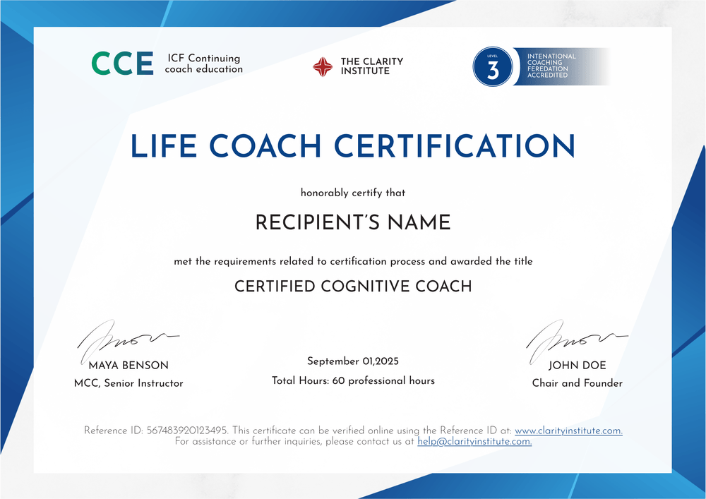 Free Editable Life Coaching Certificate Template - Landscape Free Editable Life Coaching Certificate Template - Landscape