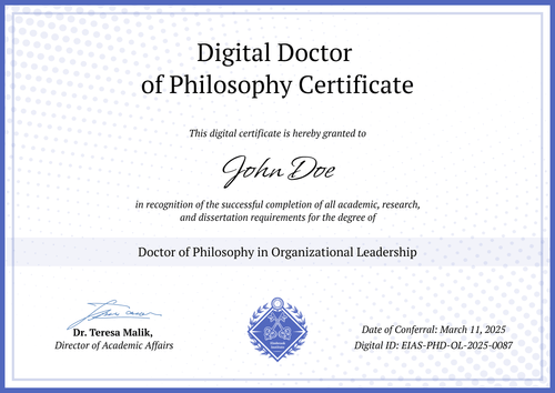 Subtle Doctorate Degree Certificate Template – Landscape Subtle Doctorate Degree Certificate Template – Landscape