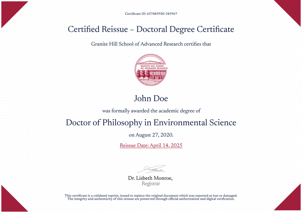 Unique PhD Certificate Template – Landscape Unique PhD Certificate Template – Landscape
