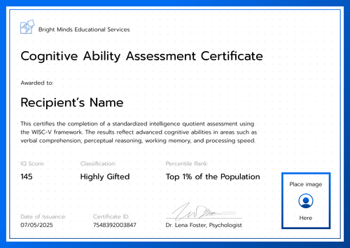 Clean IQ Certificate Template – Landscape Clean IQ Certificate Template – Landscape