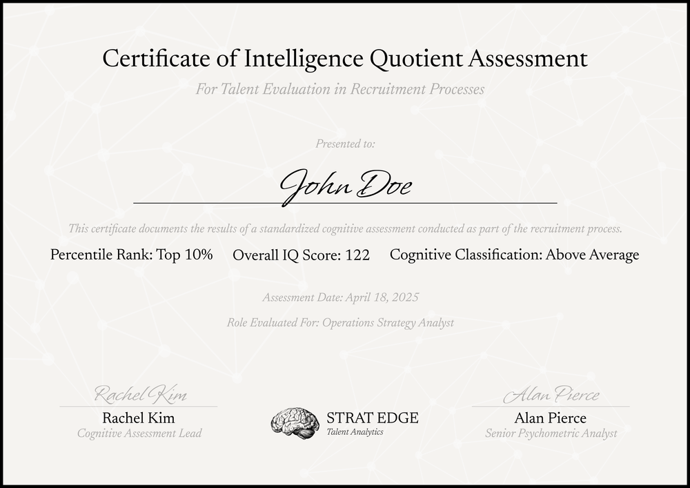 Clear IQ Certification Template – Landscape Clear IQ Certification Template – Landscape