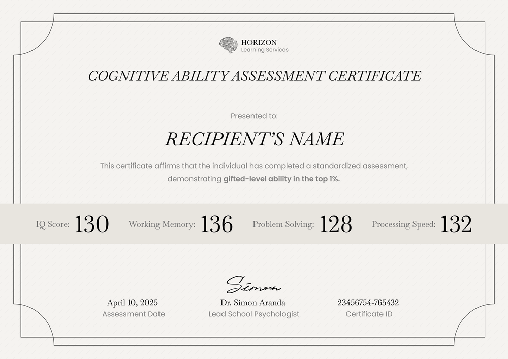 Balanced IQ Certificate Template - Landscape Balanced IQ Certificate Template - Landscape
