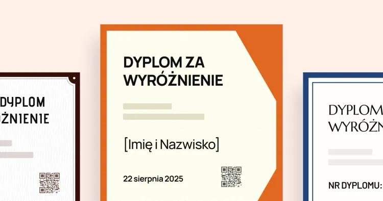 Dyplom wyróżnienie: 15 gotowych wzorów do pobrania cover image Dyplom wyróżnienie: 15 gotowych wzorów do pobrania cover image
