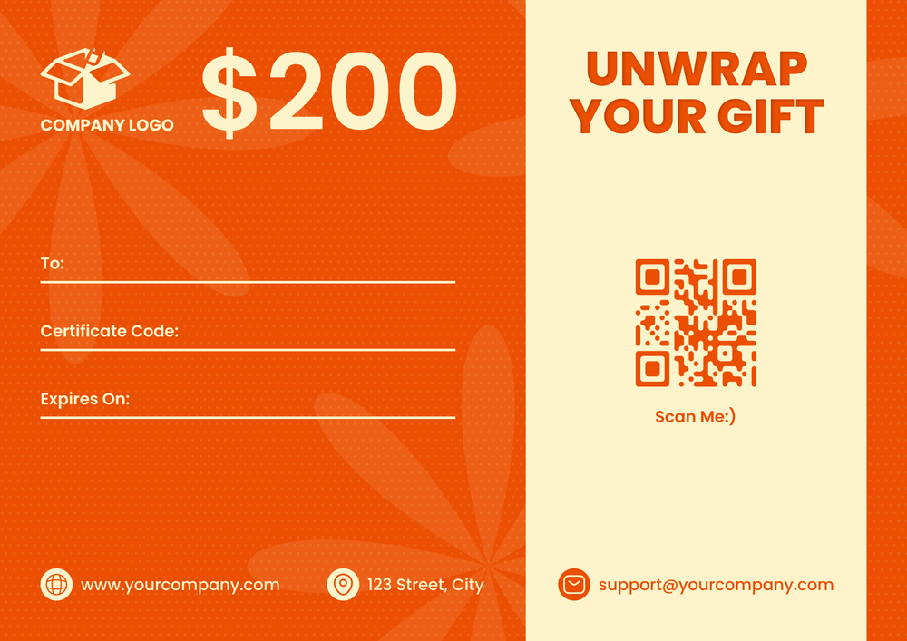 Free Bold Gift Certificate Template — Landscape Free Bold Gift Certificate Template — Landscape