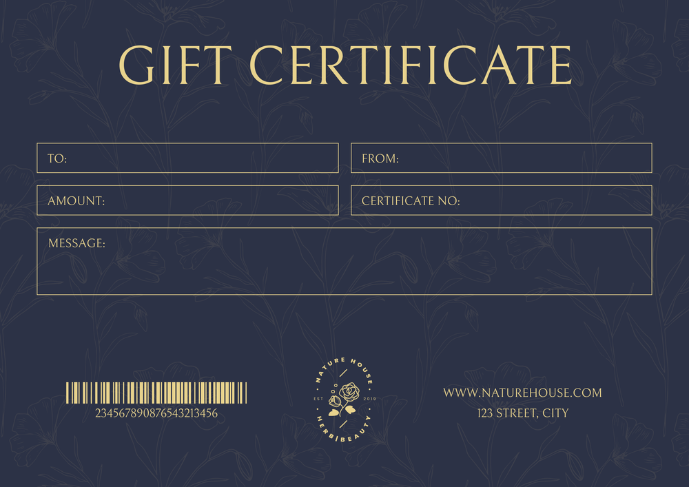 Free Dark Gift Certificate Template - Landscape Free Dark Gift Certificate Template - Landscape