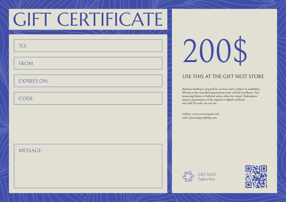 Free Form-Based Gift Certificate Template – Landscape Free Form-Based Gift Certificate Template – Landscape