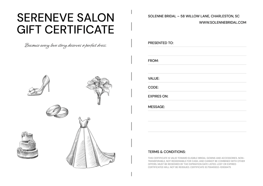 Dreamy White Gift Certificate Template – Landscape Dreamy White Gift Certificate Template – Landscape